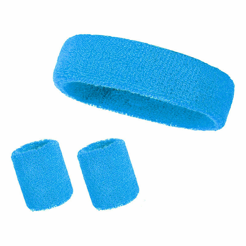 Sports 3-in-1 Sweat Set – Head Wrist Bands for Workout