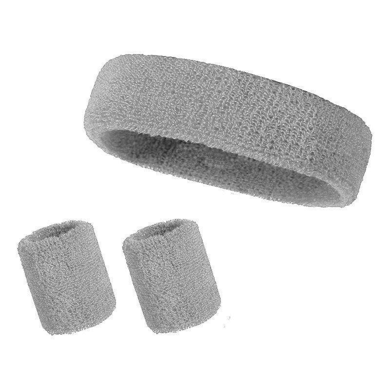 Sports 3-in-1 Sweat Set – Head Wrist Bands for Workout