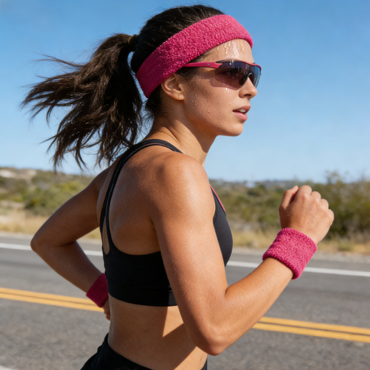 Sports 3-in-1 Sweat Set – Head Wrist Bands for Workout