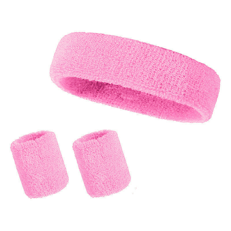 Sports 3-in-1 Sweat Set – Head Wrist Bands for Workout