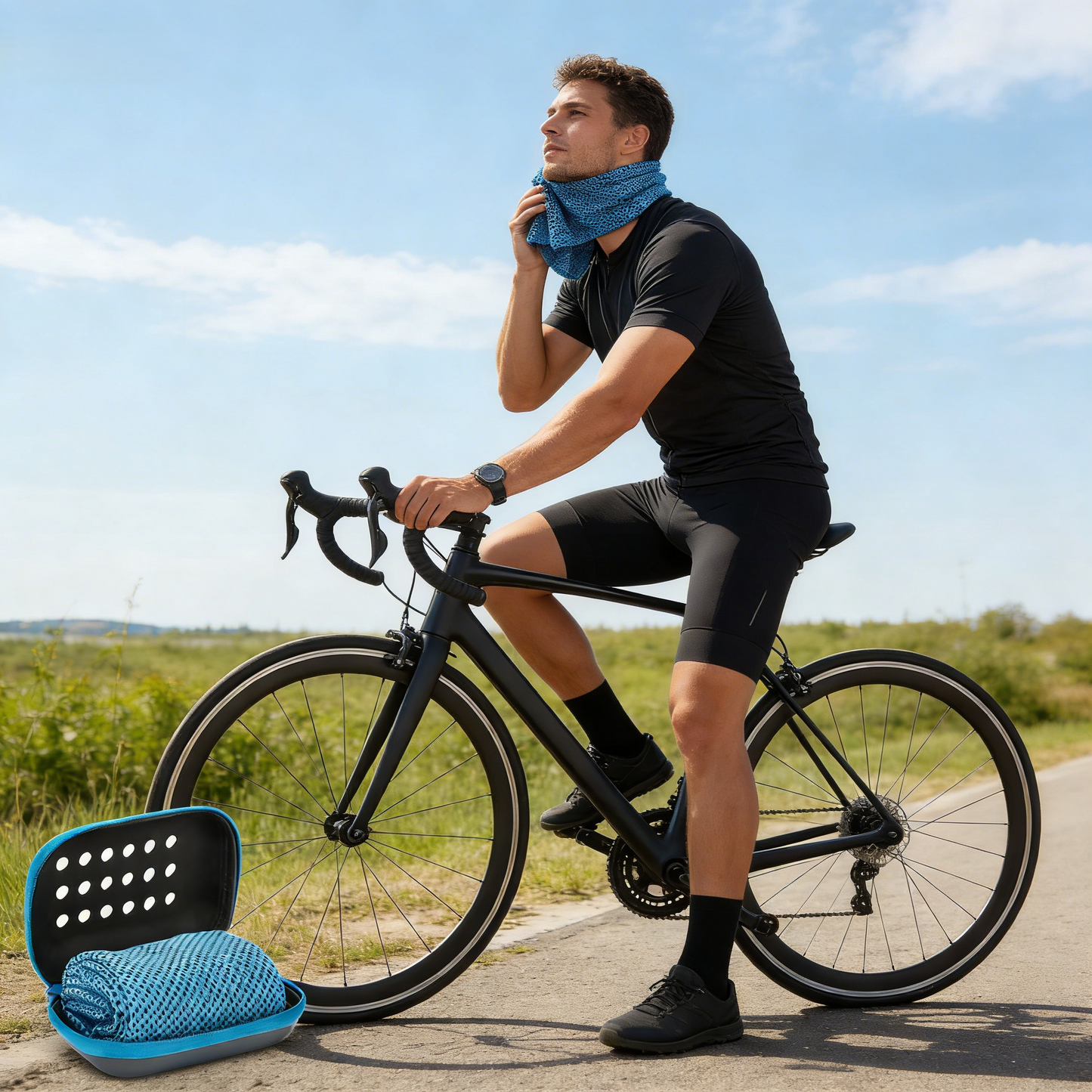 EVA Box Quick Dry Sweat Outdoor Sports Gym Cooling Towel