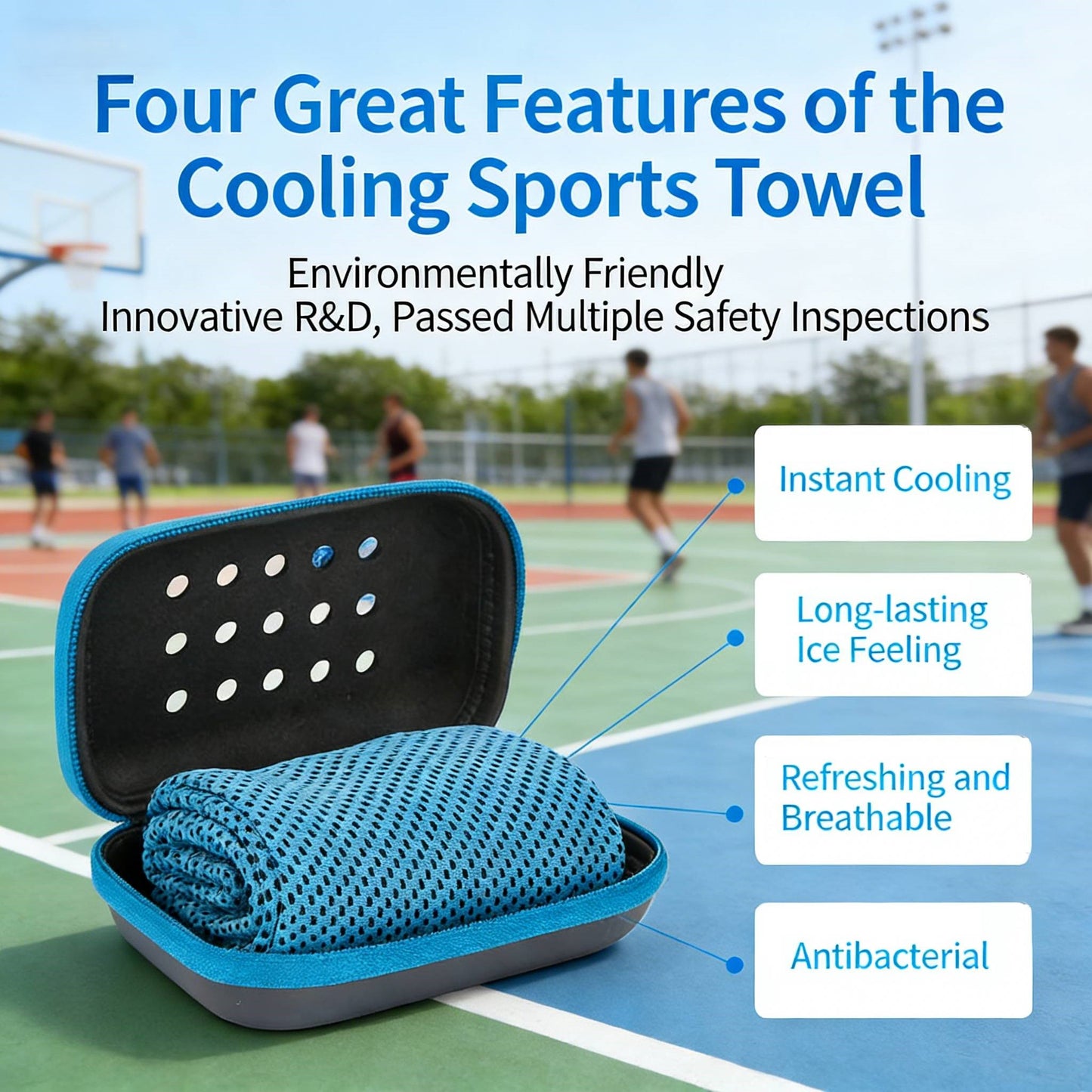 EVA Box Quick Dry Sweat Outdoor Sports Gym Cooling Towel