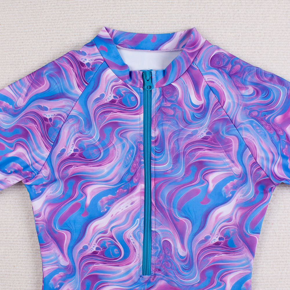 Galaxy Marble long sleeve Surf suit