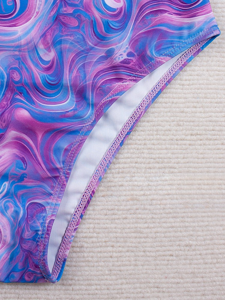 Galaxy Marble long sleeve Surf suit