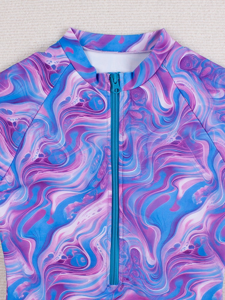 Galaxy Marble long sleeve Surf suit