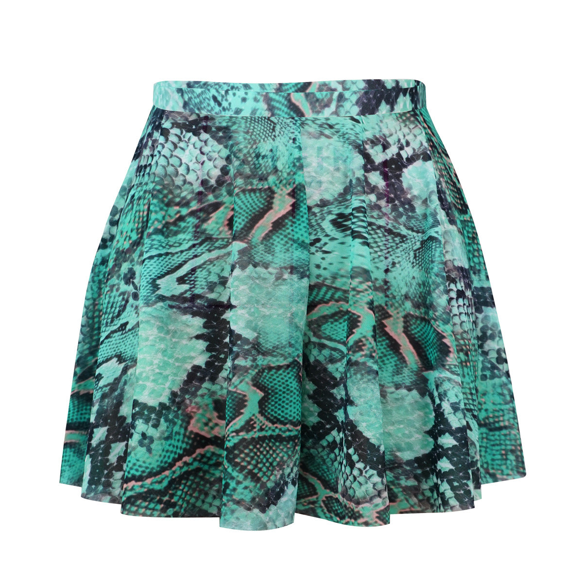 Wild python pattern beach surf long sleeve one piece & skirt set Rash Guard