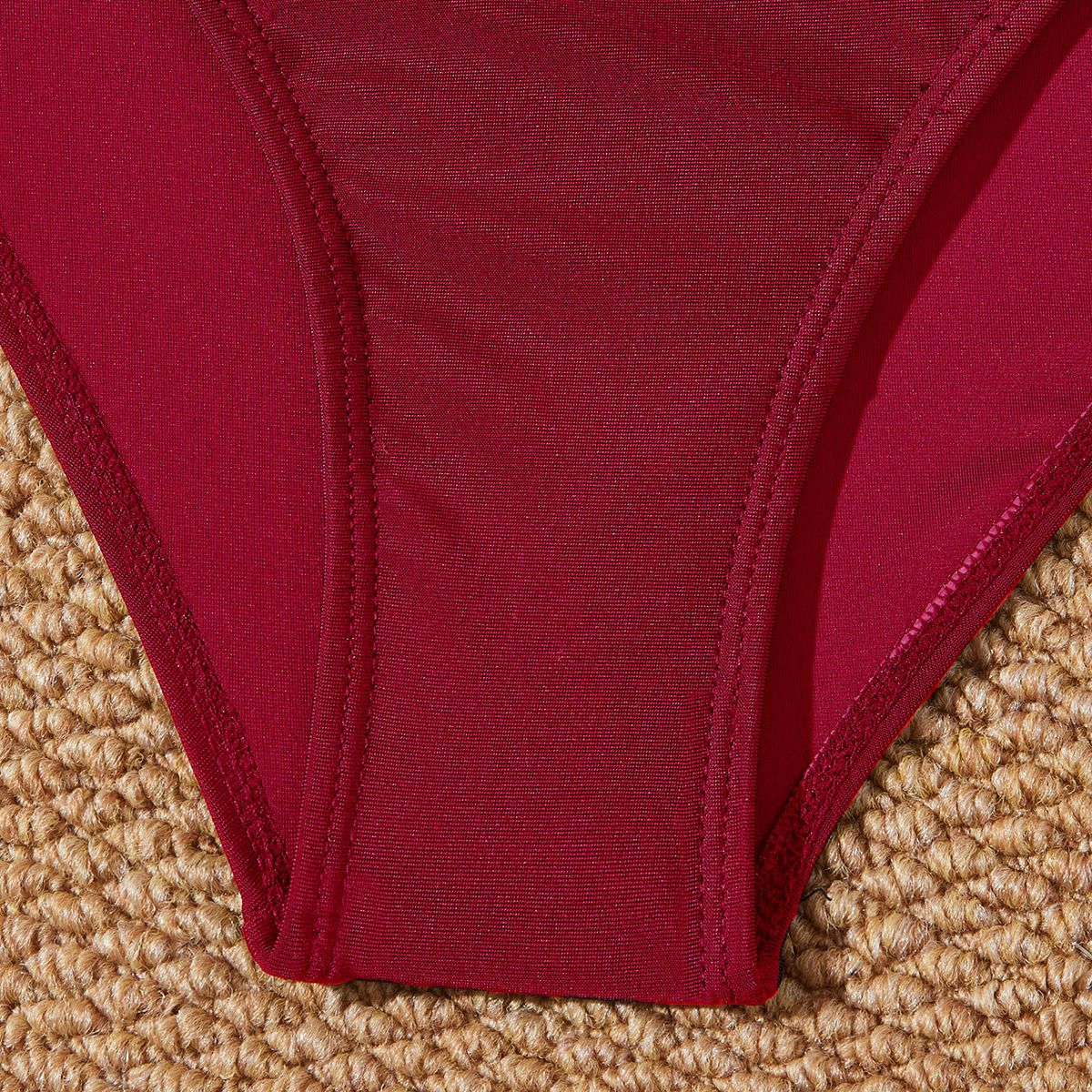 Basic solid Long-sleeve One-Piece Surf Suit Rashguard