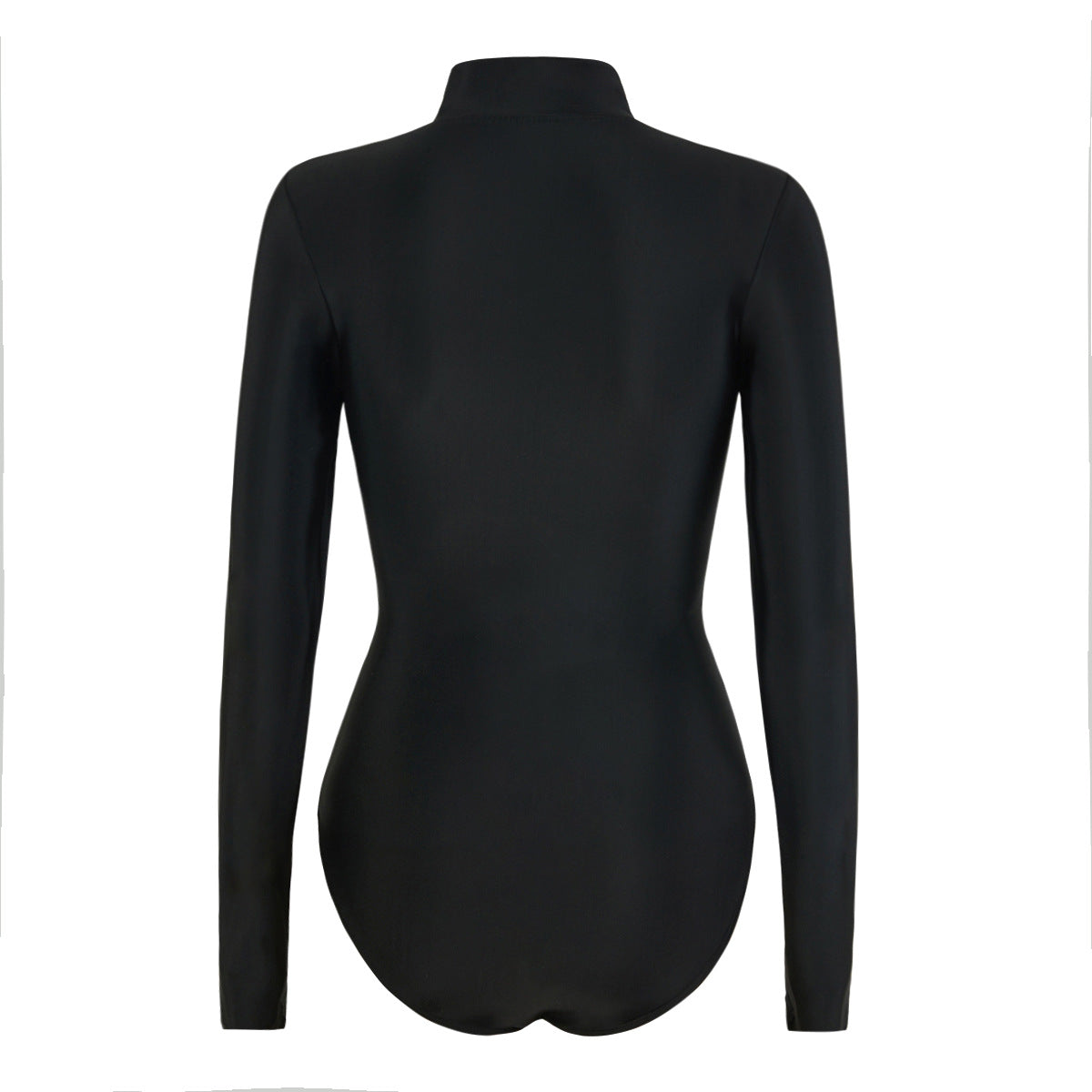 Basic solid Long-sleeve One-Piece Surf Suit Rashguard