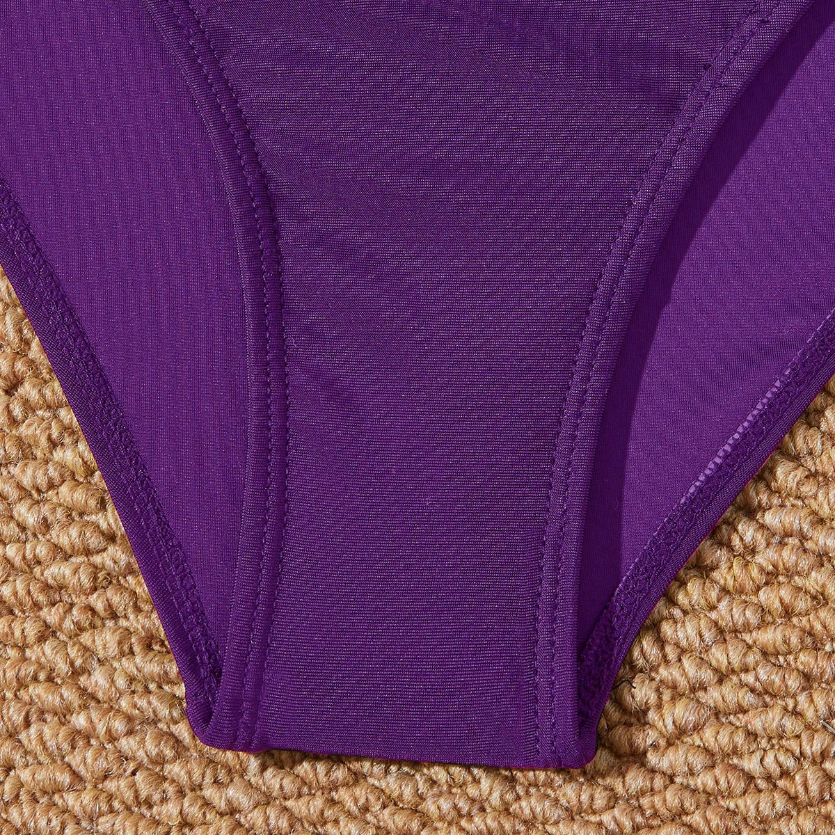 Basic solid Long-sleeve One-Piece Surf Suit Rashguard