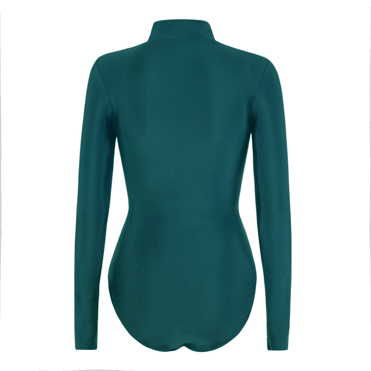 Basic solid Long-sleeve One-Piece Surf Suit Rashguard