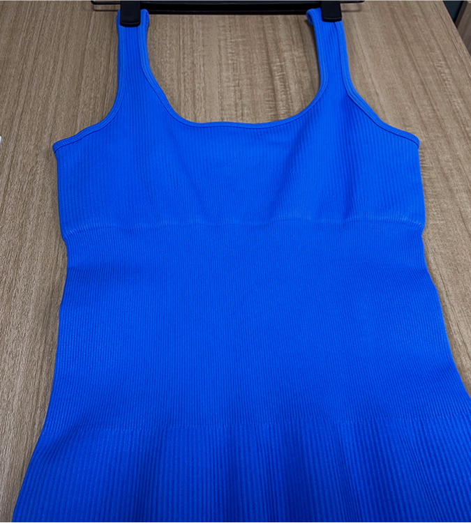 One-Piece Ribbed Seamless Yoga Jumpsuit With Built-in Bra