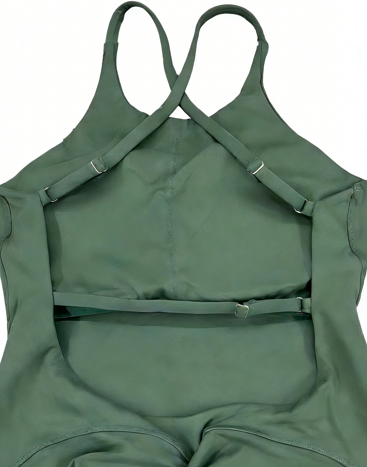 Adjustable Straps Flare Yoga Jumpsuit With Built-in Bra