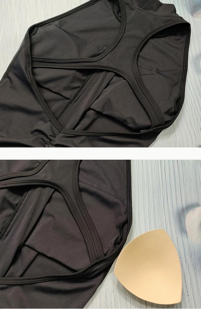 Racerback Half-zipper Yoga Jumpsuit With Built-in Bra