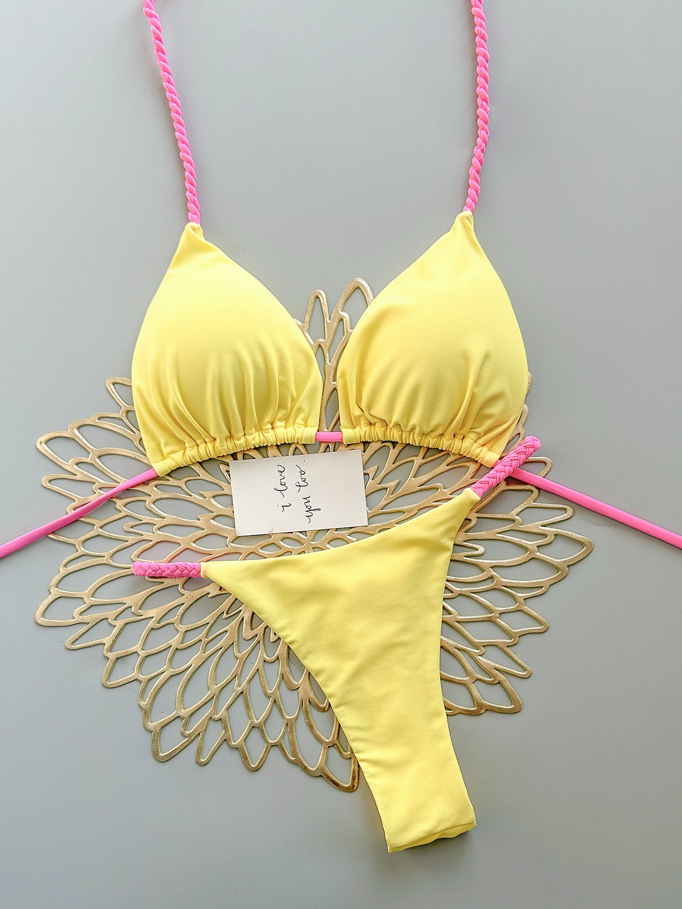 Flamingo Star Vacation Sexy Beach Bikini Swimsuit