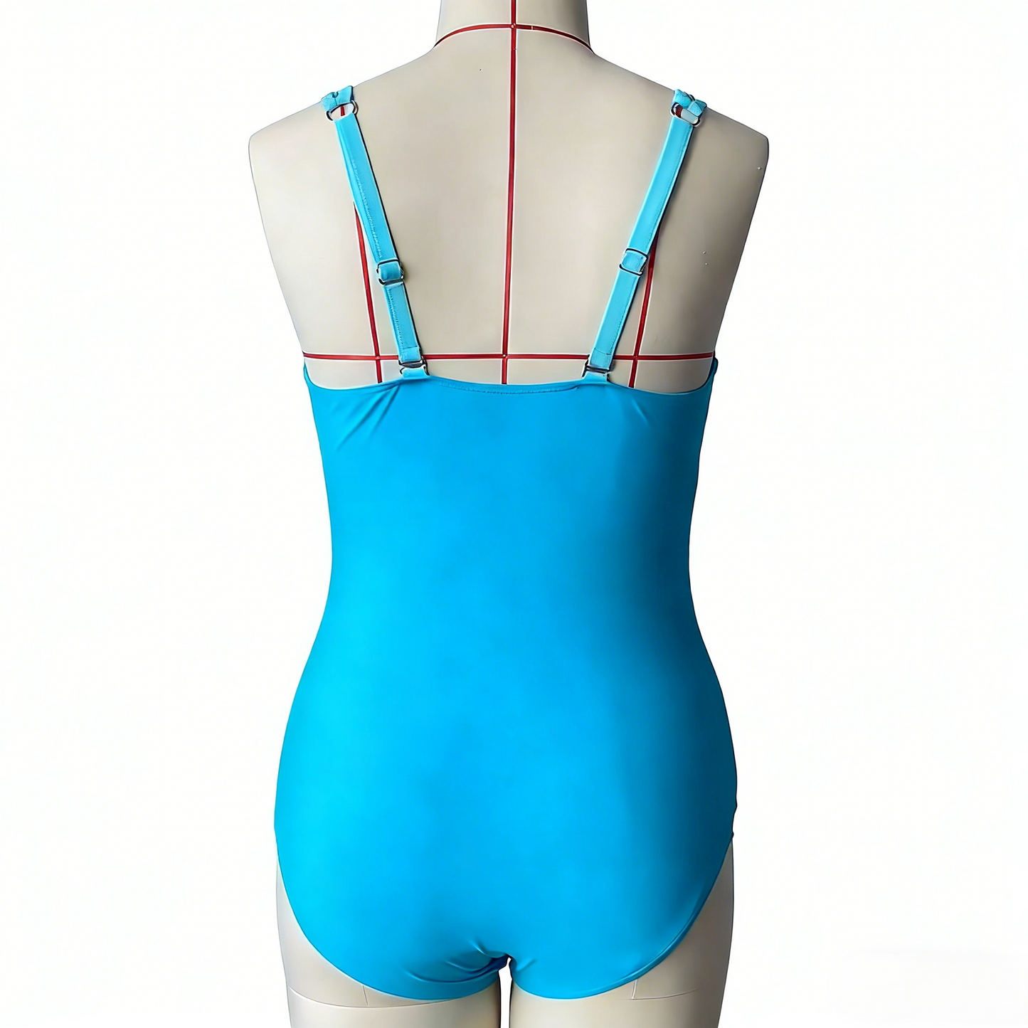 Adjustable Color-Block Sexy One-Piece Swimsuit