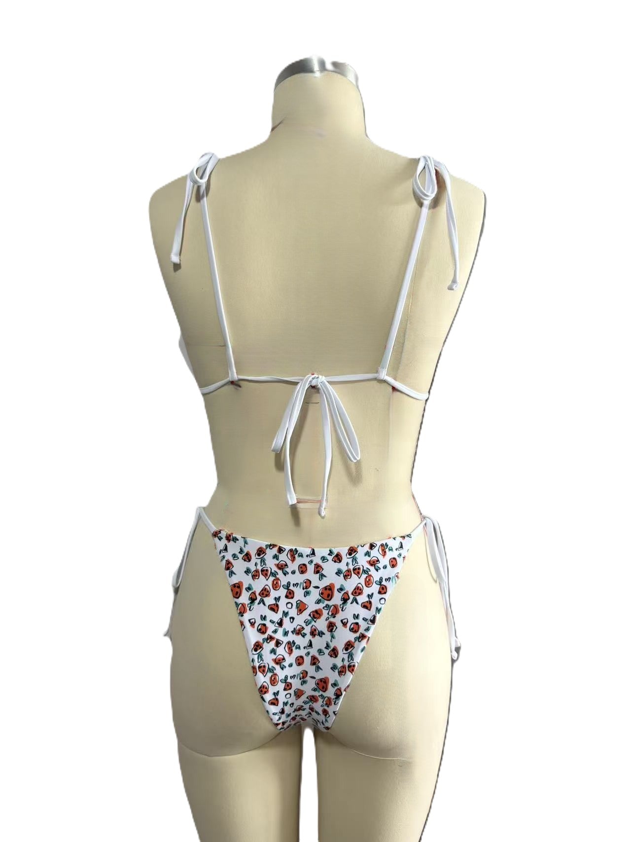 Sexy Floral Tie-Up Bikini Two-Piece Swimsuit