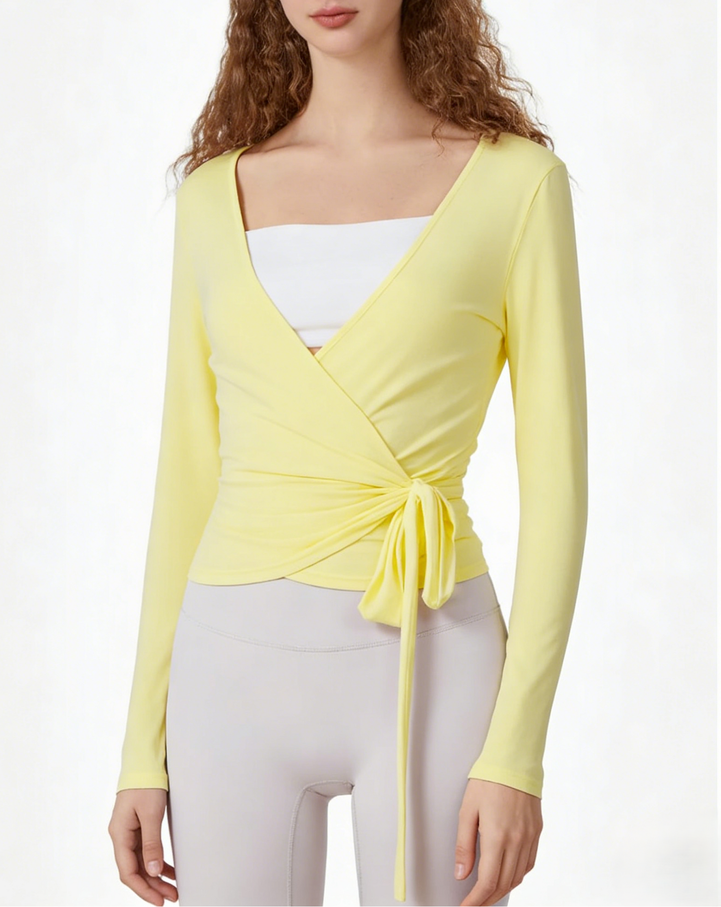 Long-Sleeve Athletic Sweatshirt Knit Top Comfortable and Breathable Cover-Up