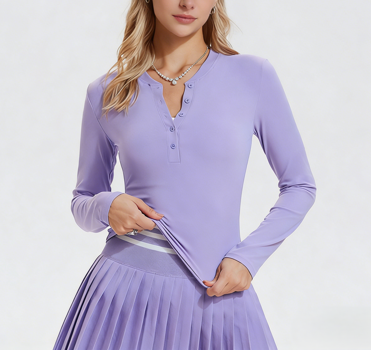 Women's Athletic Top Fitted Sports Sweatshirt Tennis & Fitness Sportswear