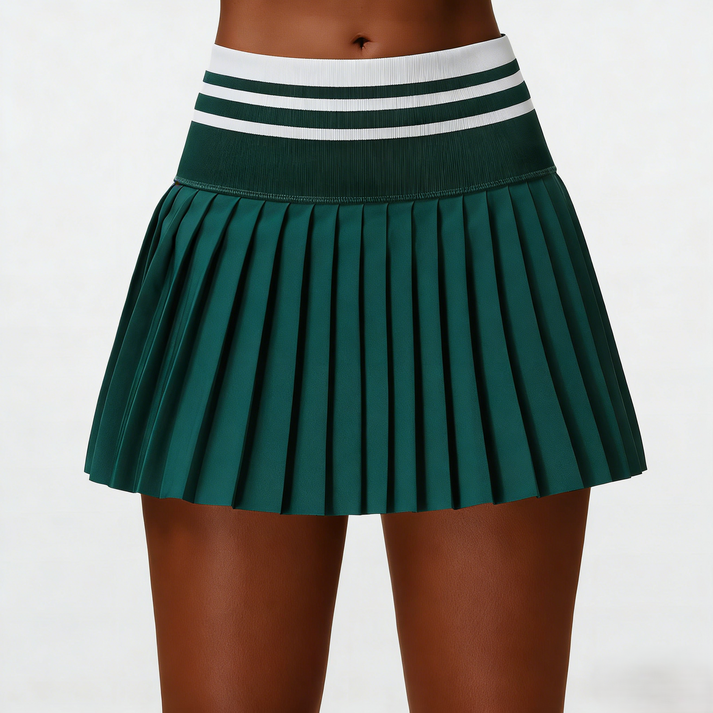 Quick-Dry Tennis Skirt with Anti-Exposure Lining and Pockets
