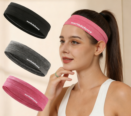 Sports Headband for Sweat Absorption and Control