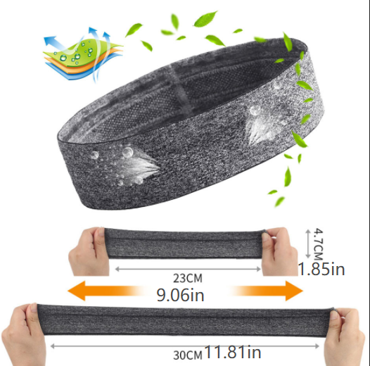 Sports Headband for Sweat Absorption and Control