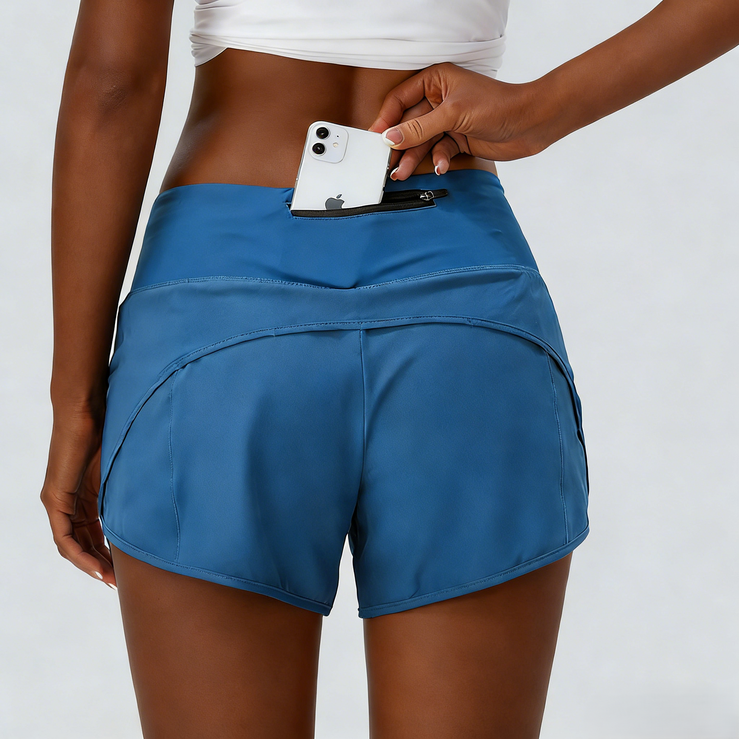 Minimalist Athletic Shorts with Hidden Pockets