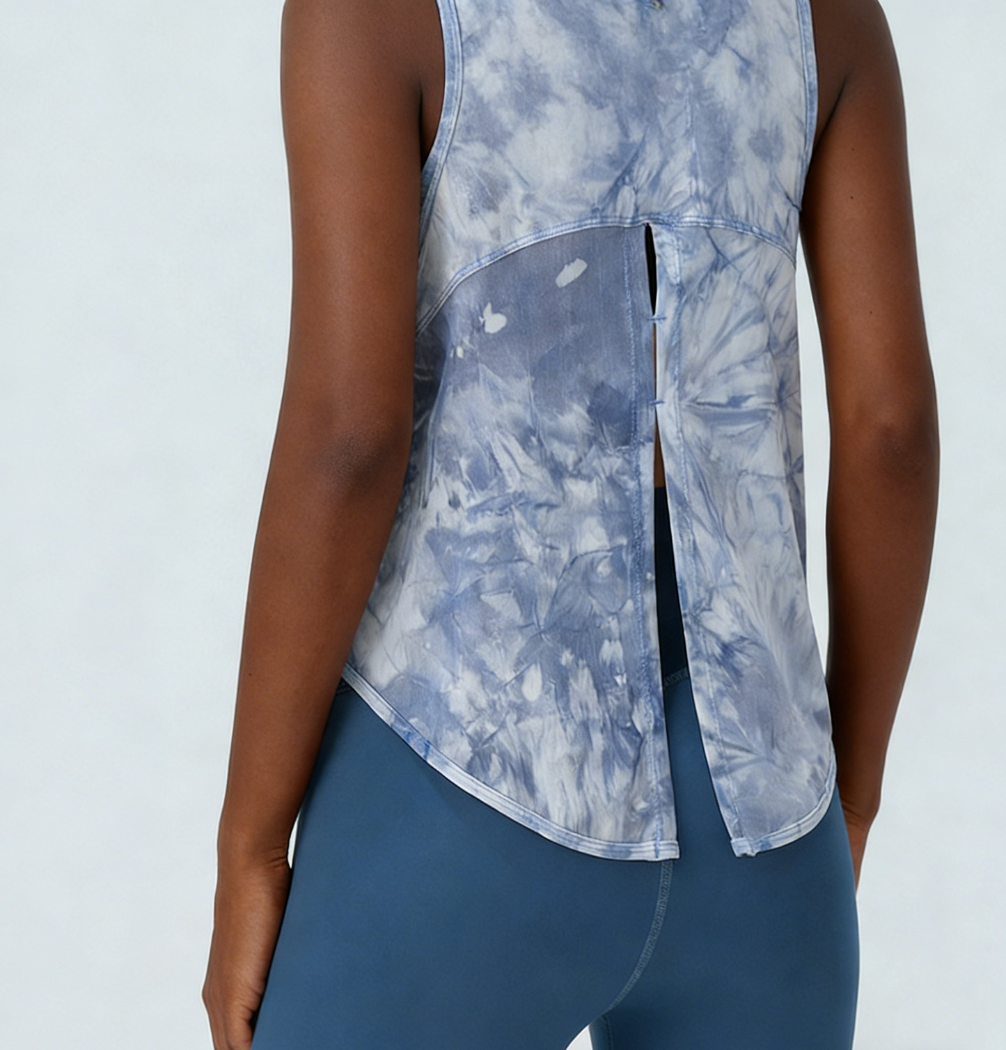 Tie-Dye Sleeveless Sports Top Breathable and Comfortable
