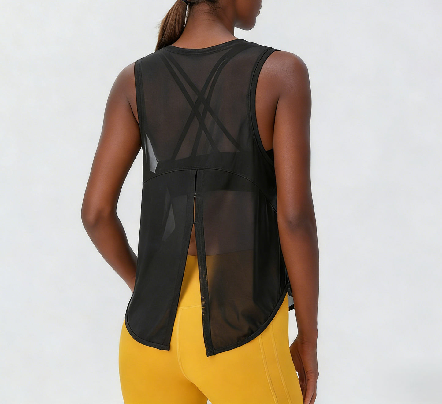 Tie-Dye Sleeveless Sports Top Breathable and Comfortable