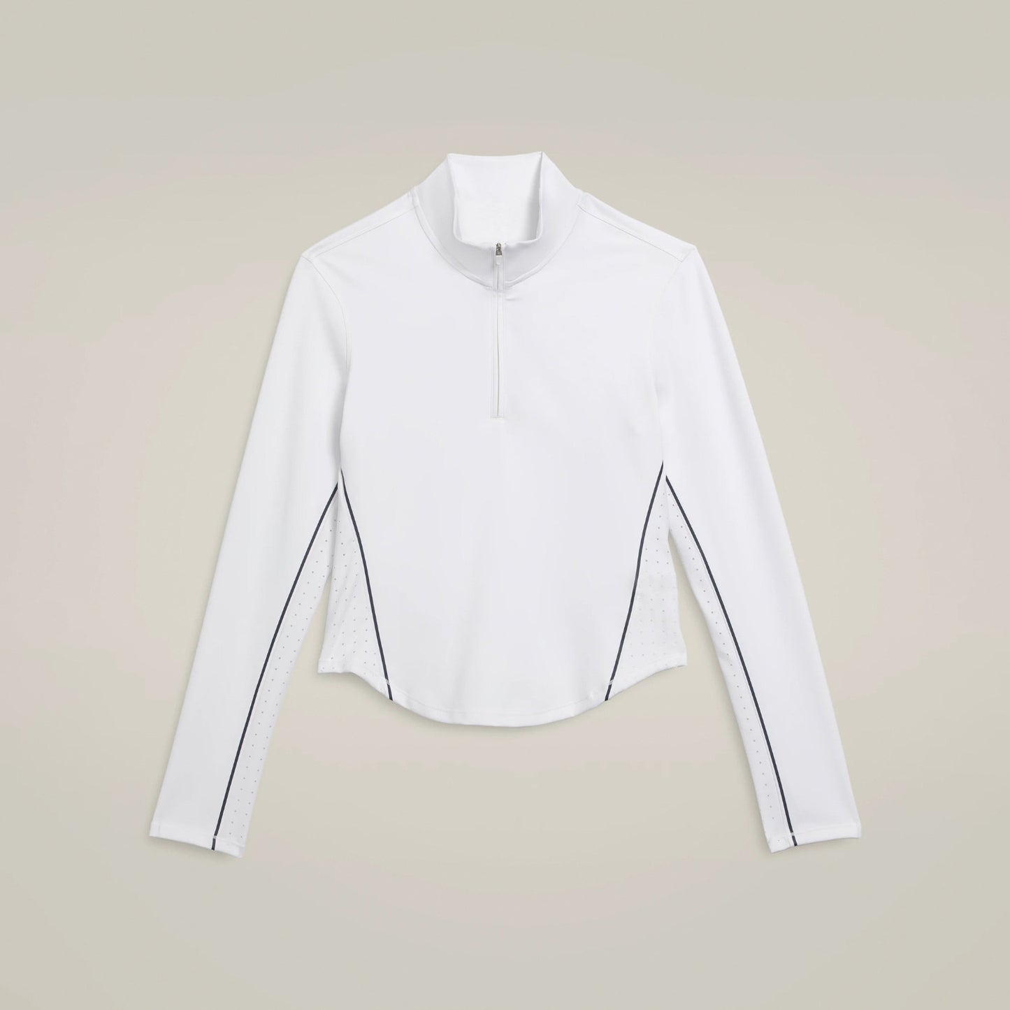 Breathable Long-Sleeve Zipper Top for Golf and Tennis