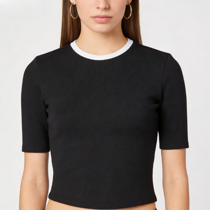 Womens Athletic Fitted Tee Short Sleeve Sport Top