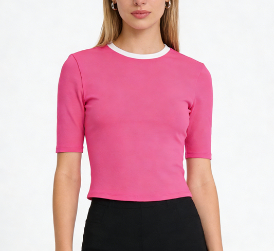 Womens Athletic Fitted Tee Short Sleeve Sport Top