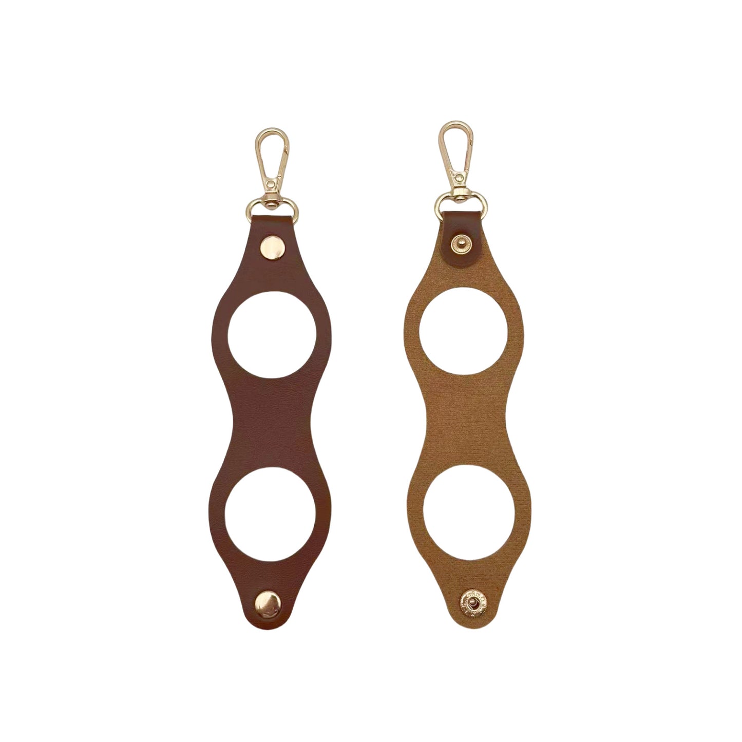Leather Golf Ball Holder Keychain Golf Bag Clip