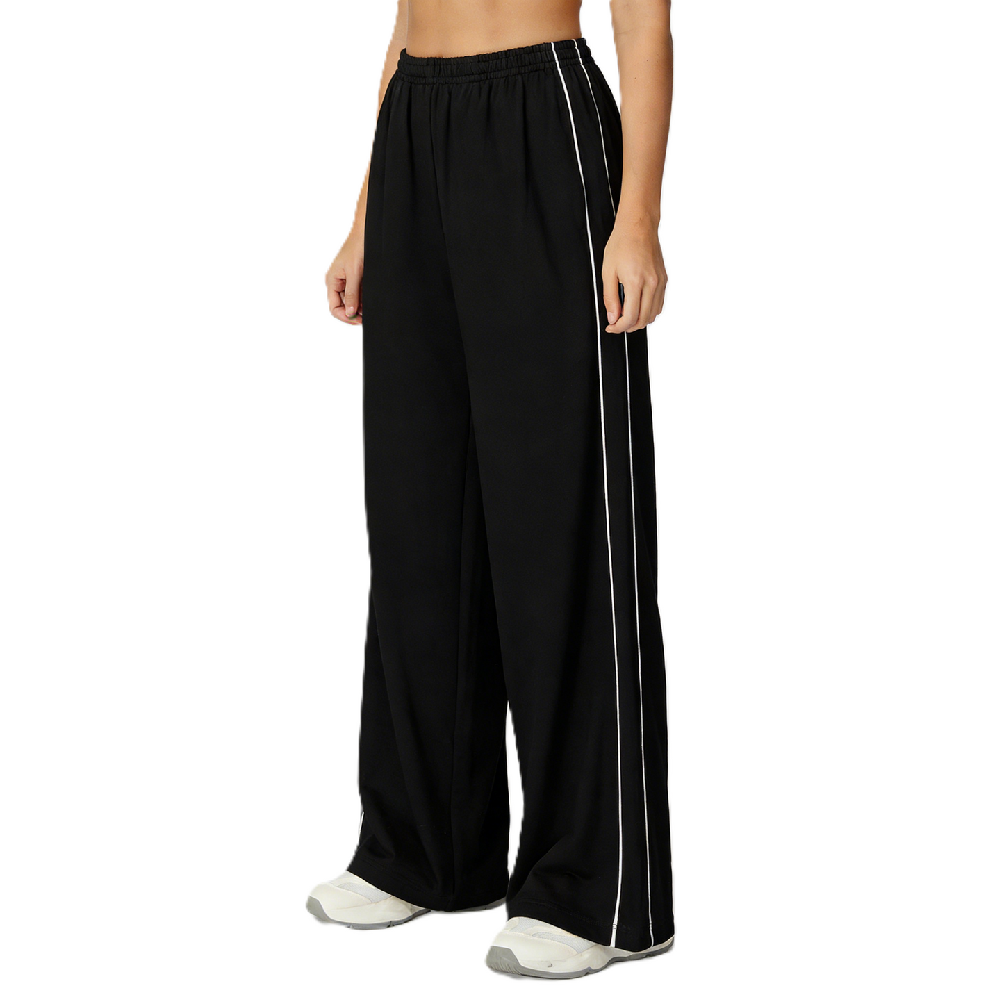 Womens Wide Leg Track Pants High Waist Lounge Pants