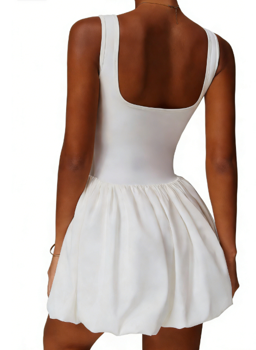 All In One Tennis Romper Dress with Built In Shorts