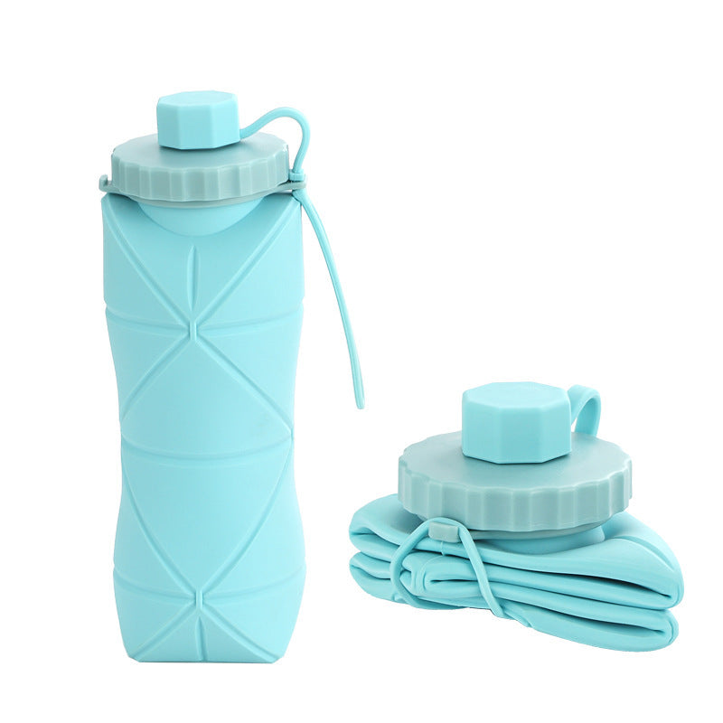 Silicone Foldable Expandable Outdoor Sports Water Bottle