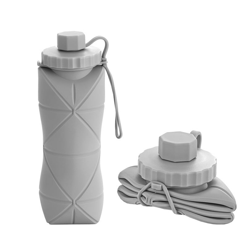 Silicone Foldable Expandable Outdoor Sports Water Bottle