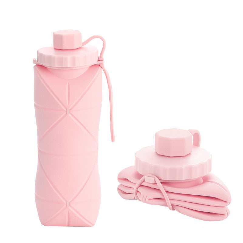 Silicone Foldable Expandable Outdoor Sports Water Bottle