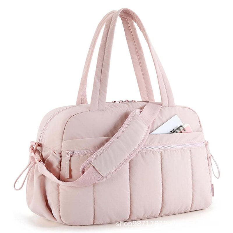 Gym Duffle Bag for Women with Wet Pocket, Weekender Duffel bag