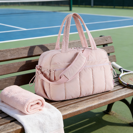 Gym Duffle Bag for Women with Wet Pocket, Weekender Duffel bag