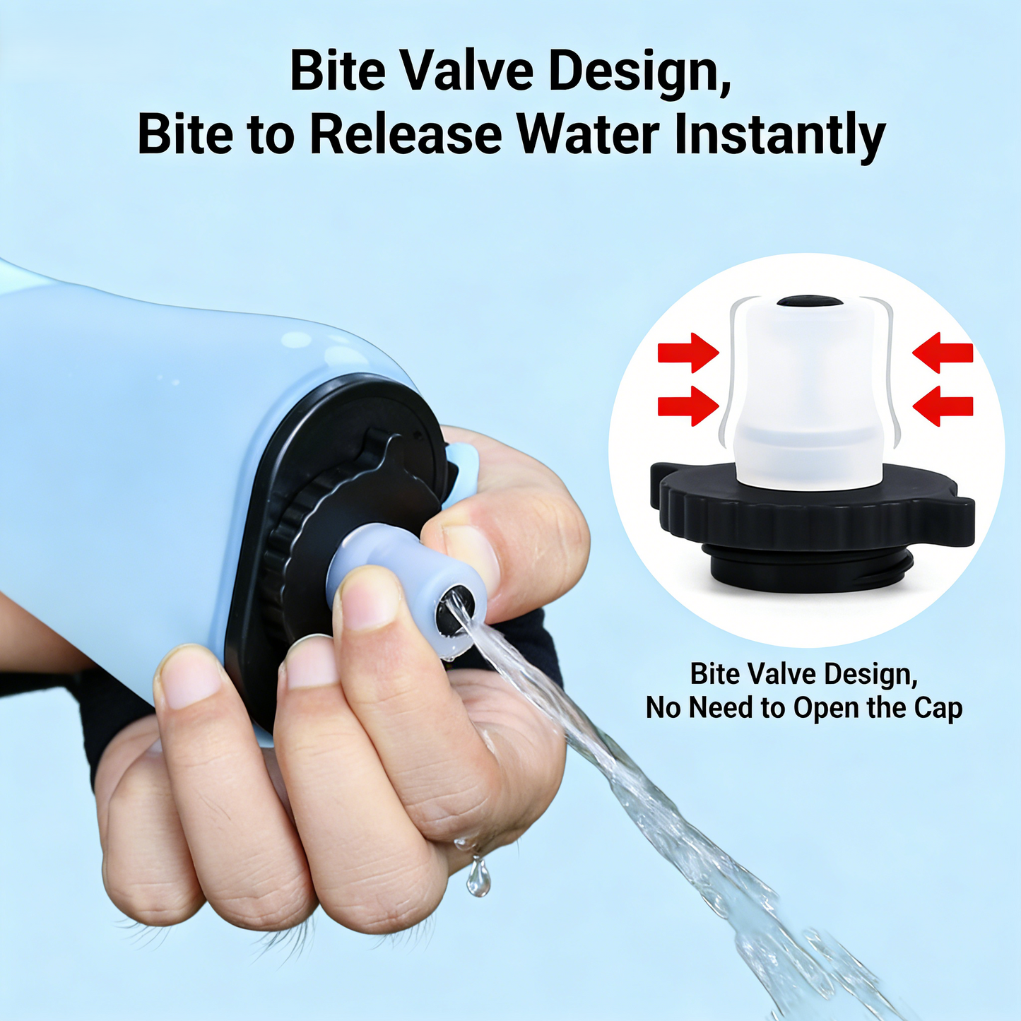 Outdoor Portable Squeeze Foldable Water Bottle