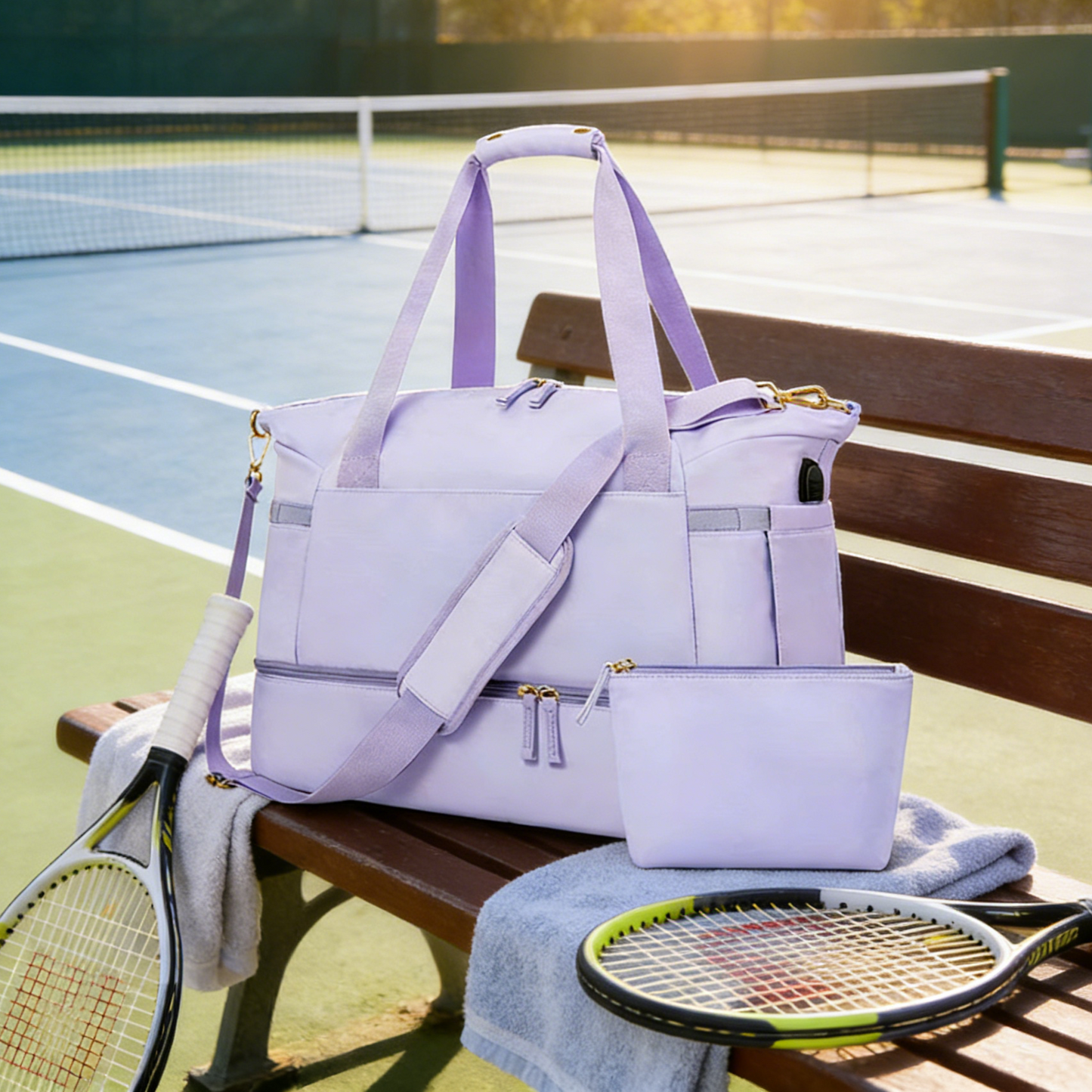 Large Capacity Gym Bag with Wet and Dry Separation